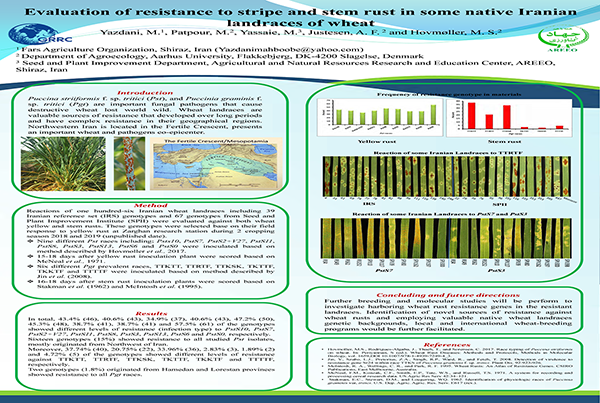 Evaluation of resistance to stripe and stem rust in some native Iranian landraces of wheat