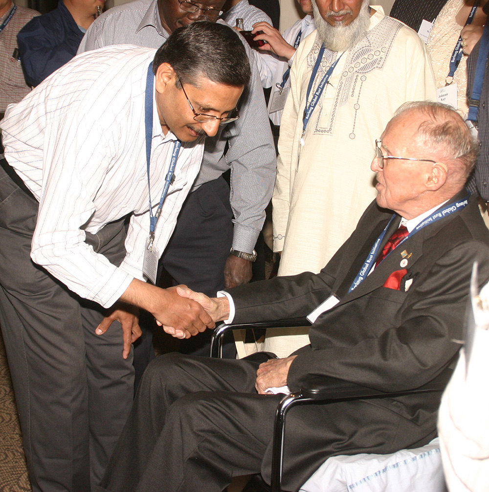 Ravi Singh with Norman Borlaug