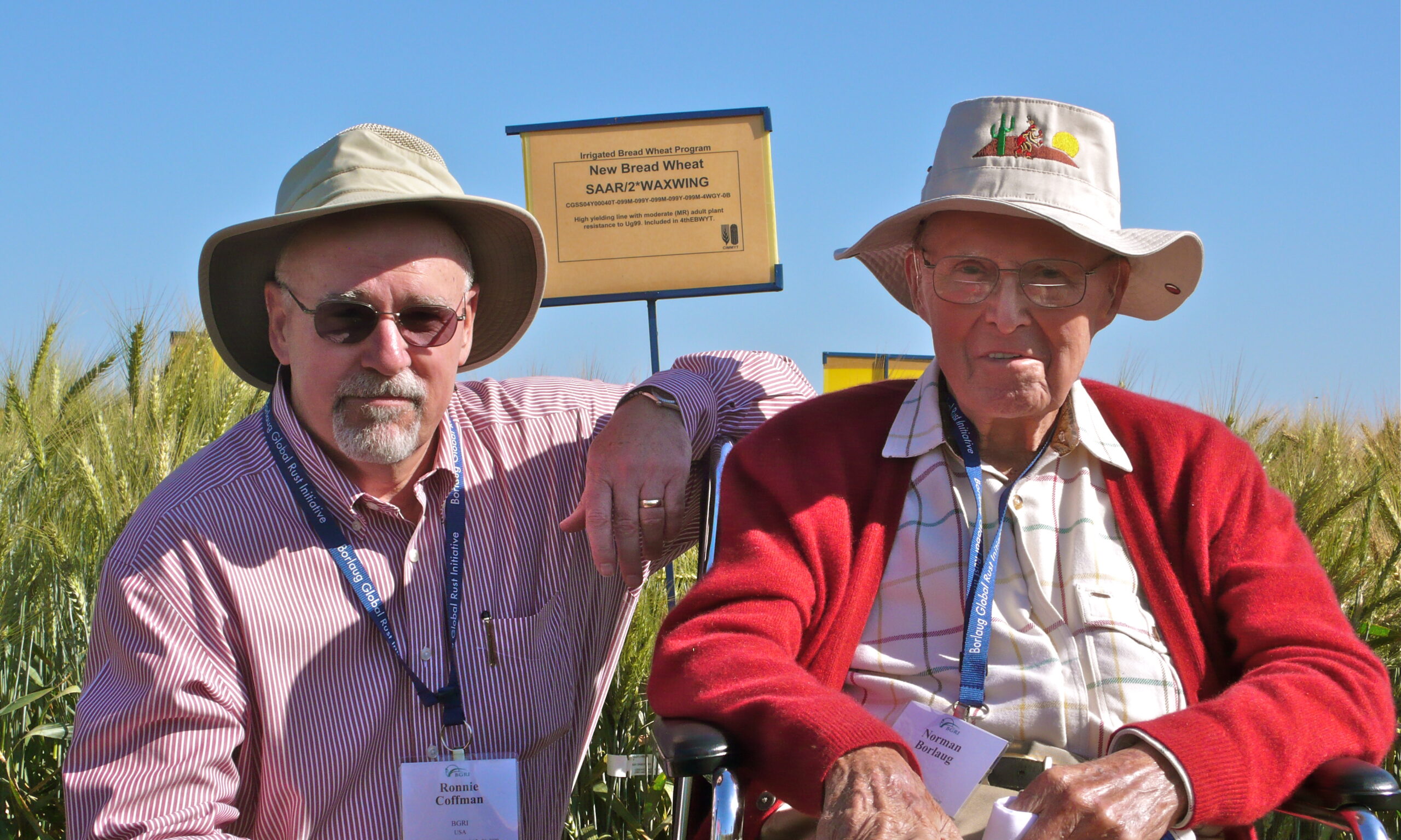 Ronnie Coffman and Norman Borlaug