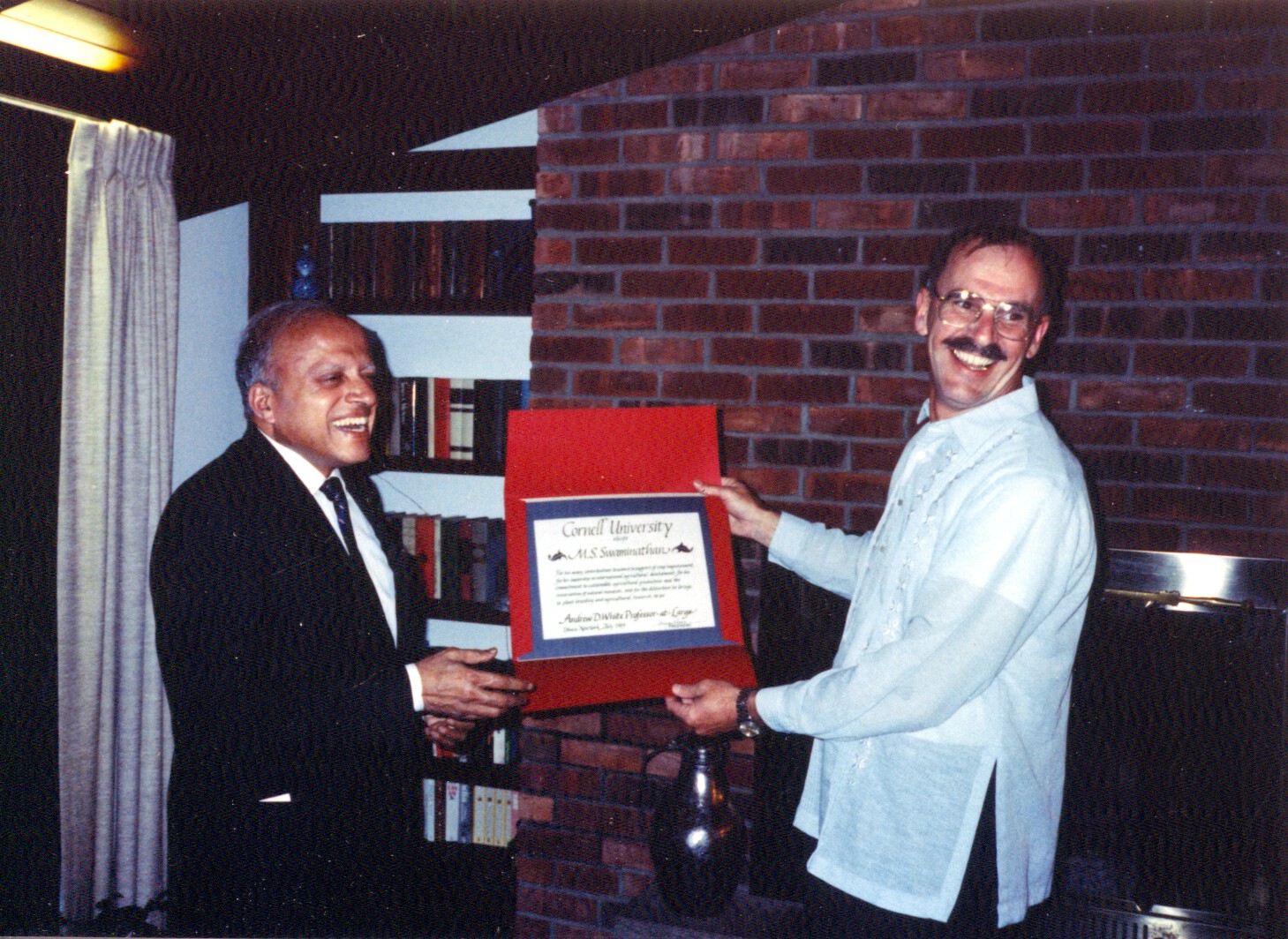 Ronnie Coffman receiving an award
